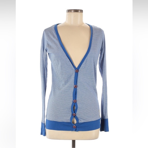 Element Blue Striped Women's Sweater - Picture 1 of 2